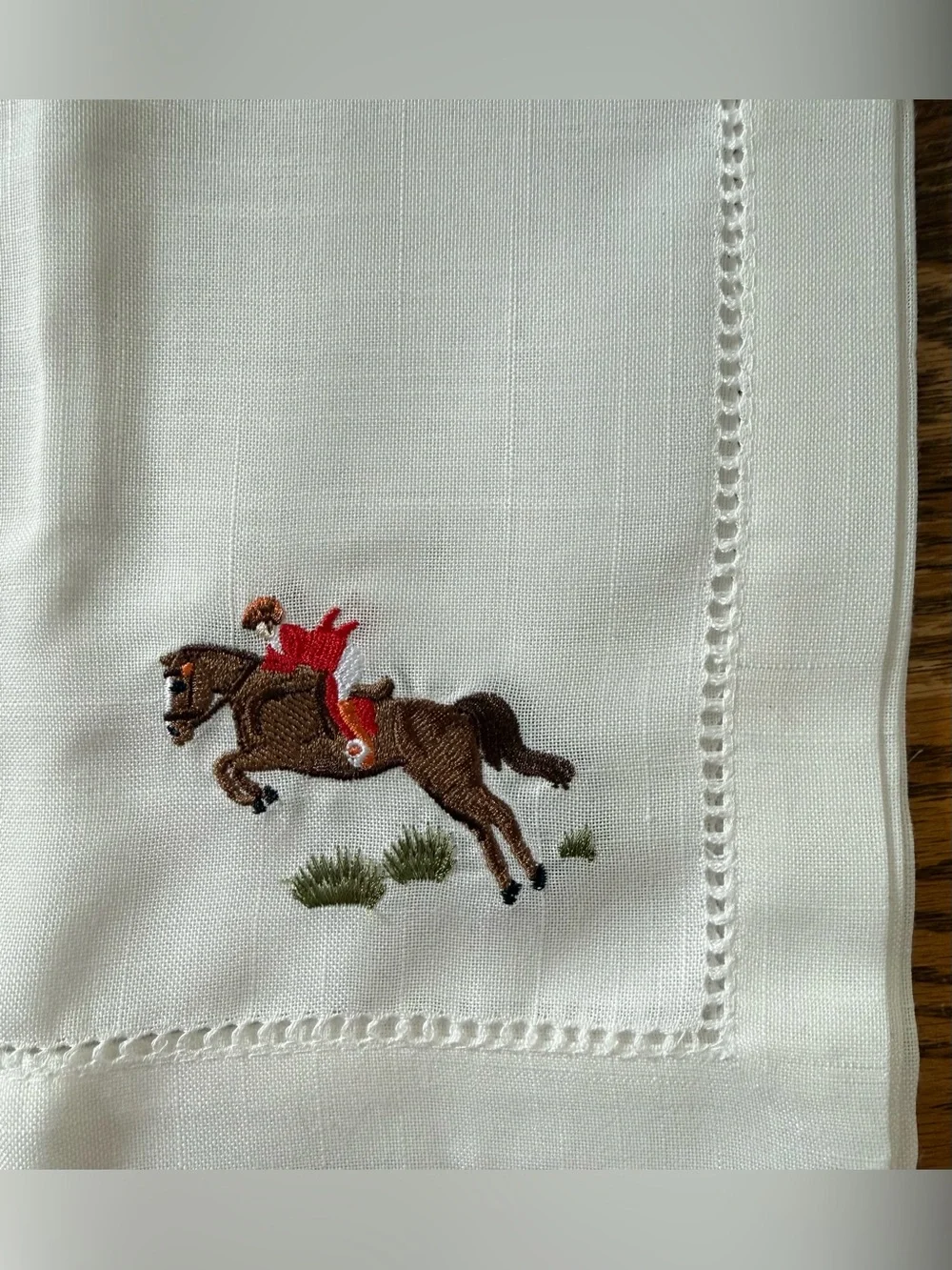 Charles Gallen Irish Home Textiles (Set of 4) 18” x 18” Napkins EQUUS NWT